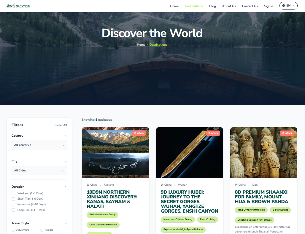 Travel Agency Tour Booking - Project by Azizur Rahaman